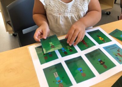 An image of a kid playing a game in the early learning centre st albans.