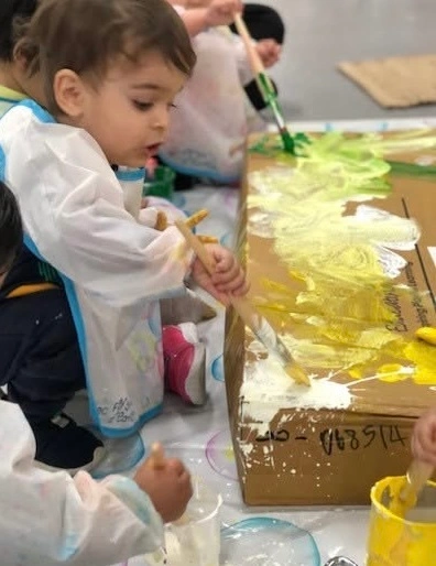 Painting on Cardboard